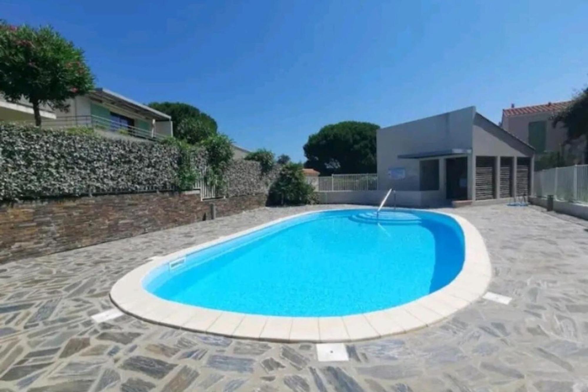 Apartment With Pool Air Conditioning Wifi And Garage Collioure Extérieur photo