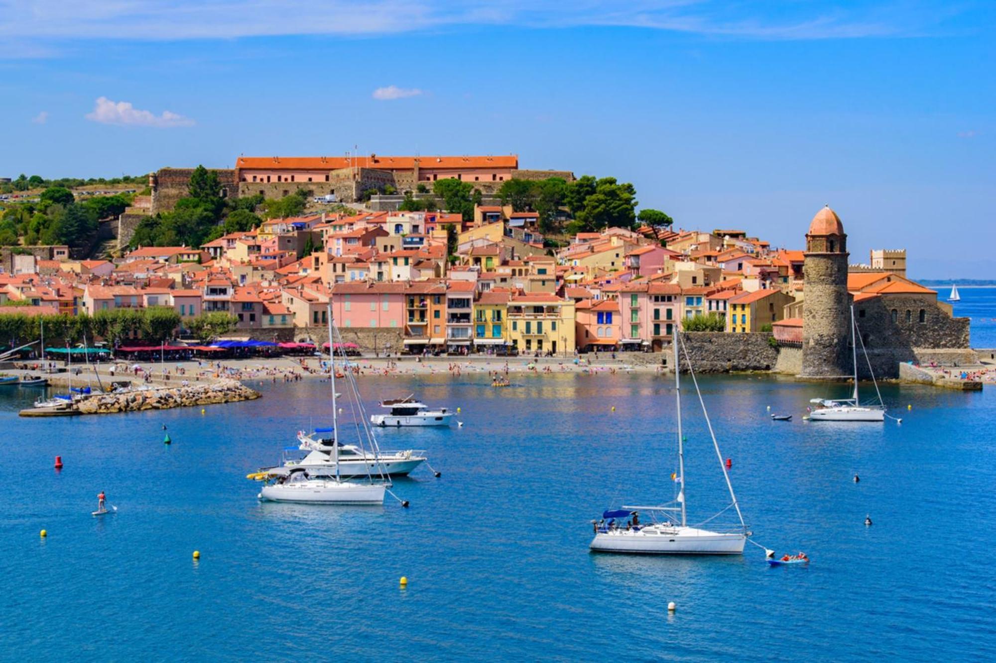 Apartment With Pool Air Conditioning Wifi And Garage Collioure Extérieur photo